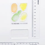 TO-MEI HAN クリアスタンプ 多色重ね アクリル付き 苺 キウイ パイン TOMEIHAN-01-TA