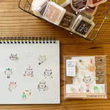 TO-MEI HAN クリアスタンプ はんこ NEKO-01 ネコの一日 トライグラム tri-gram ねこ 猫 ネコの日 オリジナル