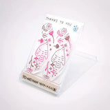 TO-MEI HAN つなぐオーナメント 鳥 KG-05 花 KG-06 組み合わせる はんこ クリアスタンプ