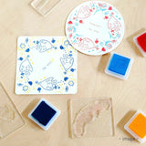 TO-MEI HAN つなぐオーナメント 鳥 KG-05 花 KG-06 組み合わせる はんこ クリアスタンプ