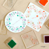 TO-MEI HAN つなぐオーナメント 鳥 KG-05 花 KG-06 組み合わせる はんこ クリアスタンプ