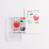 TO-MEI HAN 多色重ね 産直りんご アクリル付 TA-09 はんこ クリアスタンプ 伝言 メモ