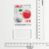 TO-MEI HAN 多色重ね 産直りんご アクリル付 TA-09 はんこ クリアスタンプ 伝言 メモ