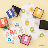 TO-MEI HAN シヤチハタ いろもよう わらべ スタンプ スタンプ台 セット ねこ 87575 パン 87576 飾り 87577 シャチハタ かわいい きれい 大人 手帳 ギフト