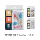 TO-MEI HAN シヤチハタ いろもよう わらべ スタンプ スタンプ台 セット ねこ 87575 パン 87576 飾り 87577 シャチハタ かわいい きれい 大人 手帳 ギフト