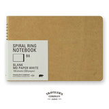Traveler's Company スパイラルリングノート B6 無罫 MDホワイト