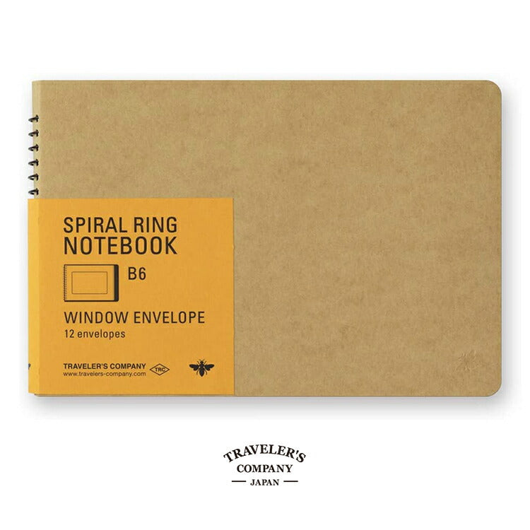 Traveler's COMPANY Spiral Ring Note B6 Window Envelopes – gute gouter
