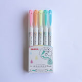 ZEBRA MILDLINER Brush マイルドライナーブラッシュ 5色セット