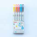 ZEBRA MILDLINER Brush マイルドライナーブラッシュ 5色セット