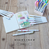 ZEBRA MILDLINER マイルドライナーブラッシュ 35色セット 新色