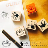 MOMORO スタンプ くま ハリネズミ キツネ