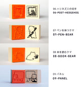 MOMORO スタンプ くま ハリネズミ キツネ