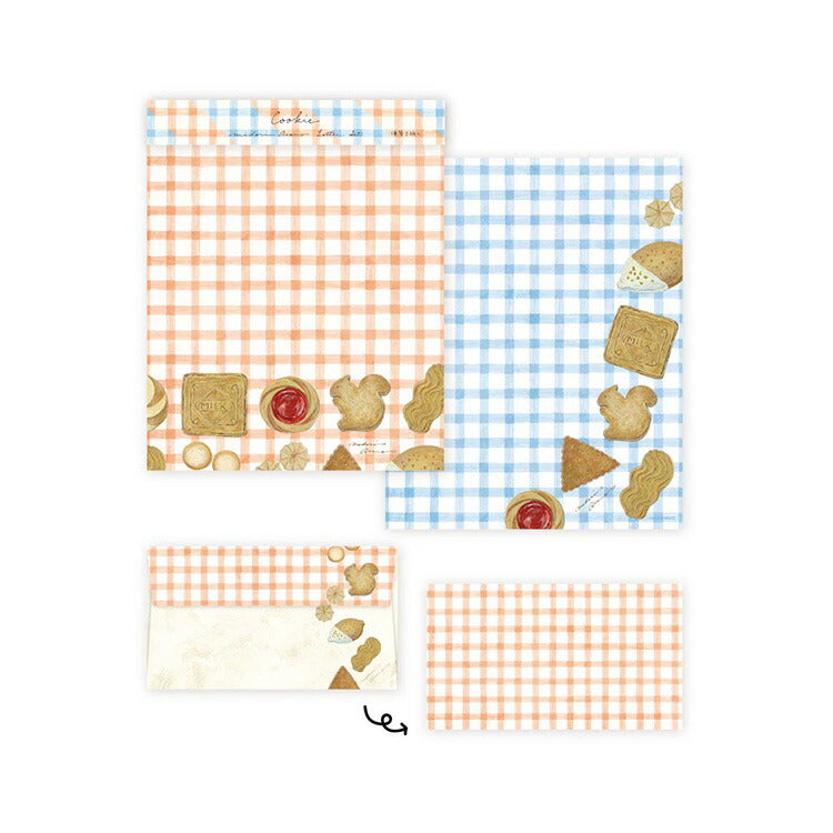 Cozyca Products Letter Set with 2 Patterns of Letterhead - Asano Midori