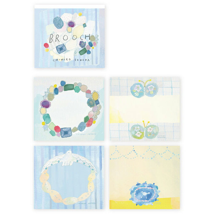 Cozyca Products CHIHIRO SONODA CHIHIRO SONODA Dachihiro Block Memo BROOCH  Star Day Bloo Broach Star Memo Notepad Message Card Letter MEMO MESAGECARD  CARD CARD CARD CARD CARD CATT – gute gouter