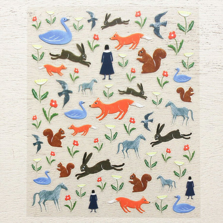 Cozyca Products コジカプロダクツ 西淑 nishi shuku シール garden SCENE ガーデン シーン ステッカー seal sticker おしゃれ かわいい