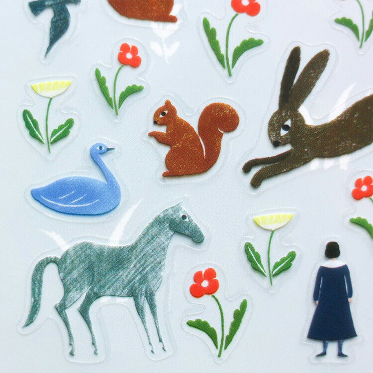 Cozyca Products コジカプロダクツ 西淑 nishi shuku シール garden SCENE ガーデン シーン ステッカー seal sticker おしゃれ かわいい