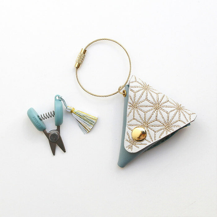 小物 kina コハナ cohana Anniversary 限定カラー 関の豆ばさみ 麻の葉 革ケース