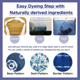 Kit de colorante AI Authentic Indigo Dyeing Experience en casa