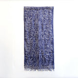 Classiky Dot and Line Pattern Manufacturing Linen Gauze Stole Linen Blend