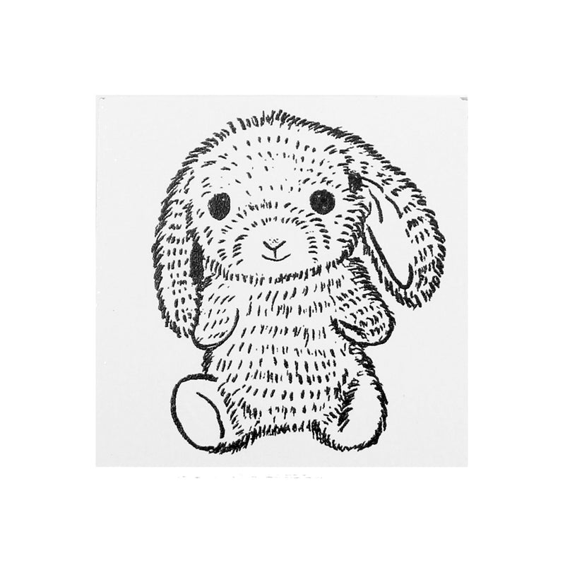 Sello erizo pastelero 30 x 30mm Harry el erizo parte superior del cuerpo Kororo el panda Acostado Muñón Paraguas Lata de galletas Mocha el conejo Flor cuadrada