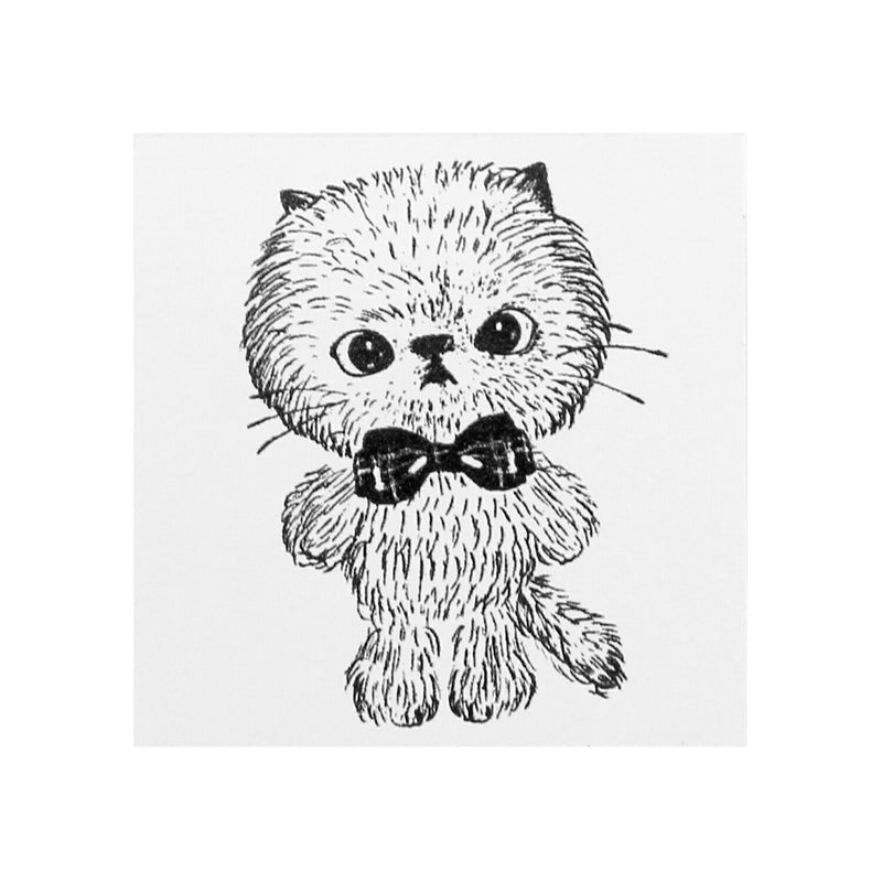 Sello de erizo del pastelero 30 x 30 mm Harry sosteniendo algo en la mano Meeko el gato pastelero con una sartén redonda de hojalata para galletas