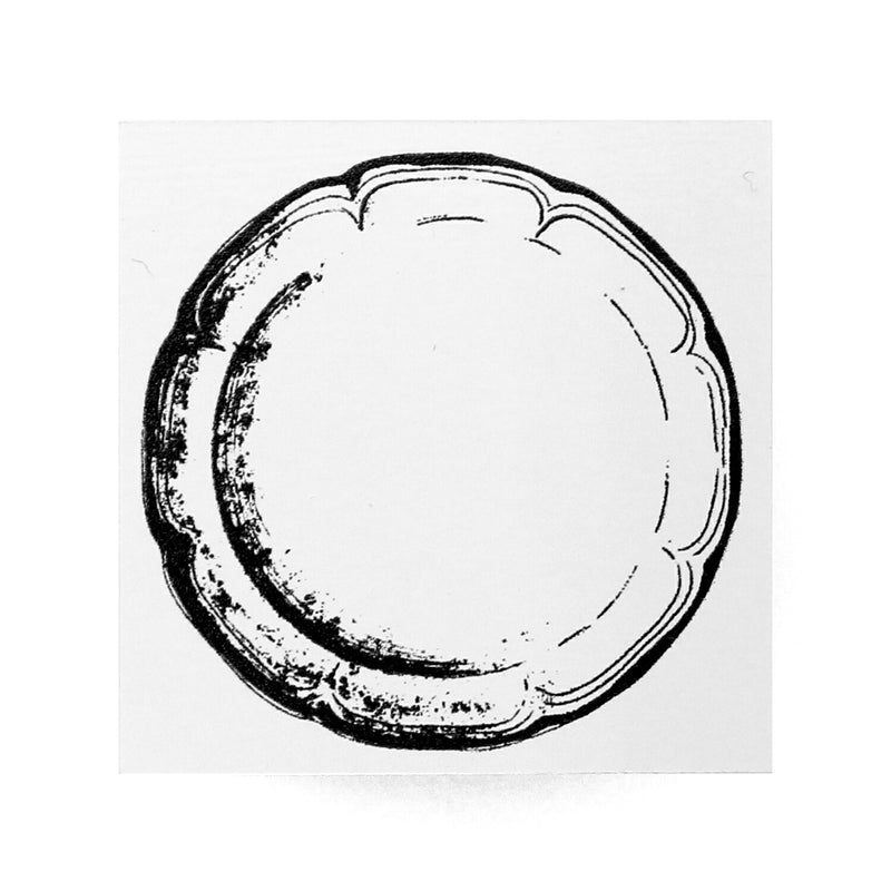 Sello de erizo del pastelero 30 x 30 mm Harry sosteniendo algo en la mano Meeko el gato pastelero con una sartén redonda de hojalata para galletas