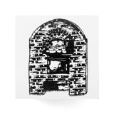 Timbre hérisson de chef pâtissier 30x30mm, couvercle de boîte de chocolat, chariot de four à pain, ours noir Shiba Inu, sac de courses Soramame-chan, cadeau