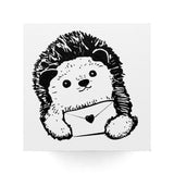 Pâtissier Hérisson Timbre 30x30mm Couvercle En Boîte De Chocolat Four À Pain Chariot Ours Noir Shiba Inu Fève Sac De Courses Présent Lettre Harry