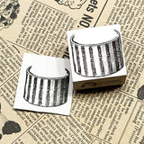 パティシエハリネズミ スタンプ 30×30mm 丸箱 テディベアママ マッチ箱 かわいい おしゃれ プレゼントボックス 帽子箱 ハットボックス くま ぬいぐるみ テディベア びっくり箱