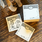 パティシエハリネズミ スタンプ 30×30mm リボンのチャーム クッキーの袋 かわいい おしゃれ リボン チャーム クッキー パッケージ