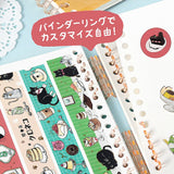 BGM ビージーエム シール帳 喫茶アラモード A6サイズ 24枚48ページ ショートケーキ レトロプリン クリームソーダ 空色ソーダ クロネコとレモンケーキ クロネコといちごケーキ 剥離紙