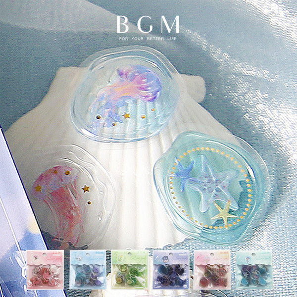 BGM 클리어 천장 씰 꽃 보석 박스 씰 015-BS-SSC