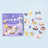 BGM Flake Sticker, 45 sheets, Nyan Cafe