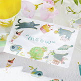 BGM Flake Sticker, 45 sheets, Nyan Cafe