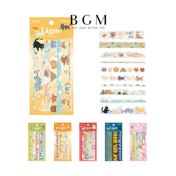 BGM Ligne Stickers, 30 Pieces