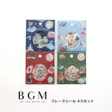 BGM flake sticker 4 pieces set fairy