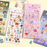 【お一人様２セットまで】2個セット BGM ビージーエム 立体シール きゅるるんシール 東京 文房具 3D ぷっくり ぼこぼこ デコシール ぷくぷく スマホ デコケース お得 まとめ買い