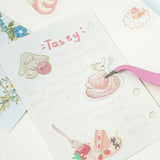 BGM ビージーエム シール用ピンセット シールデコ用 ピンク ブルー パープル シール ギフトカード 手帳 コラージュ 素材