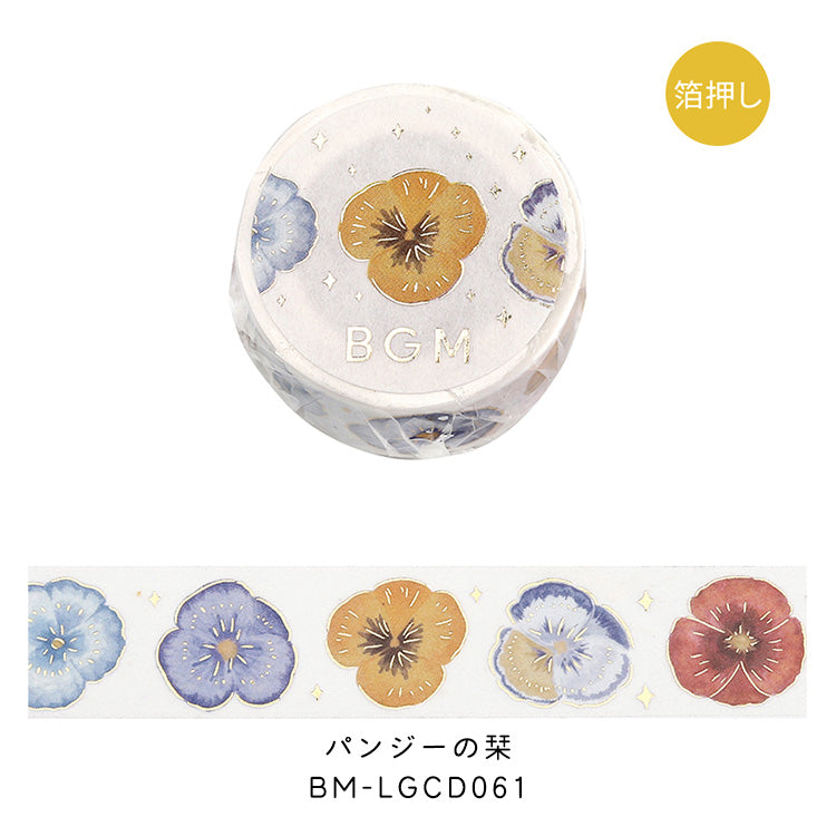 BGM -Klebeband 20mm Life Pansy Shiori fliegendes Mädchen fliegendes Mädchen Tee Schlaf Waldlicht Mori Abendessen