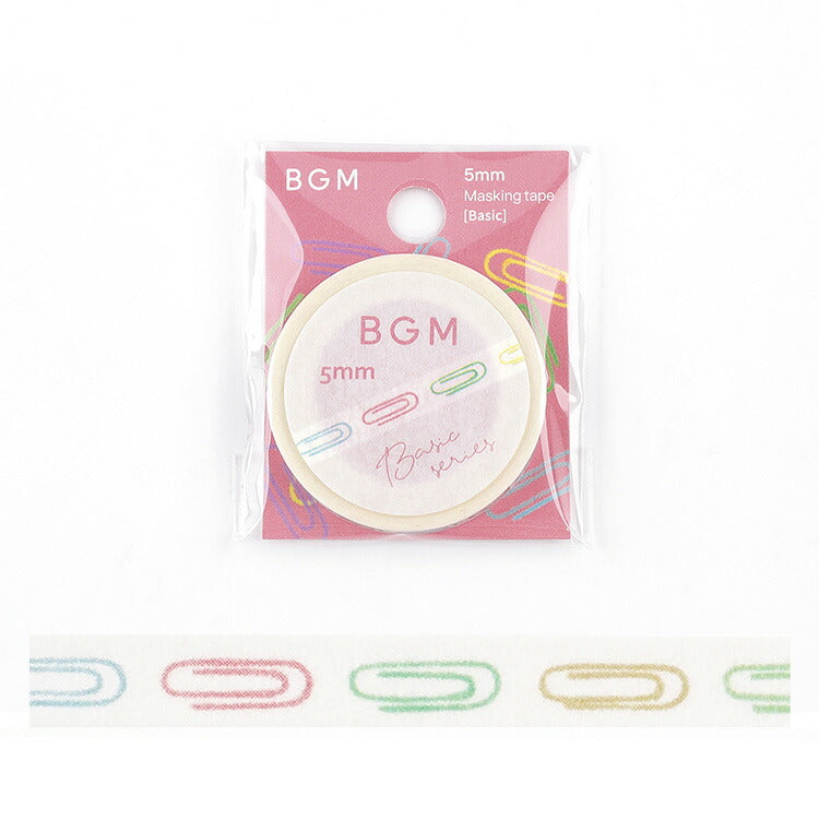 BGM Masking Tape 5 mm Life Temps de tomate, Temps de café, fleurs réconfortantes, forêt de rêve, Pince, pois colorés