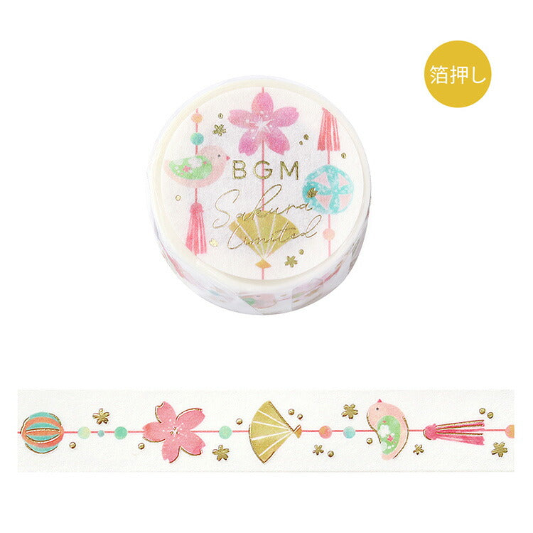 BGM 마스킹 테이프 15mm 20mm 2025 Cherry Blossoms Limited