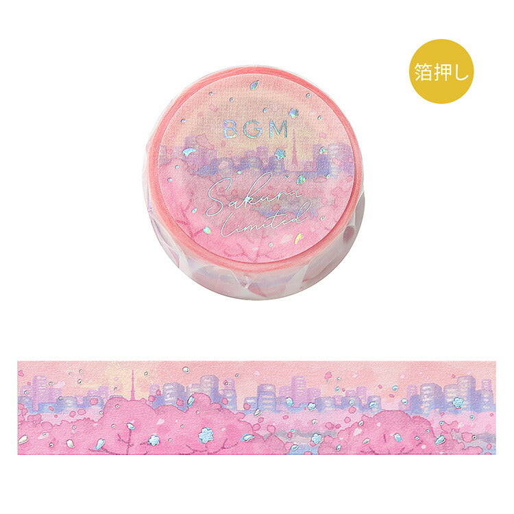 BGM 마스킹 테이프 15mm 20mm 2025 Cherry Blossoms Limited