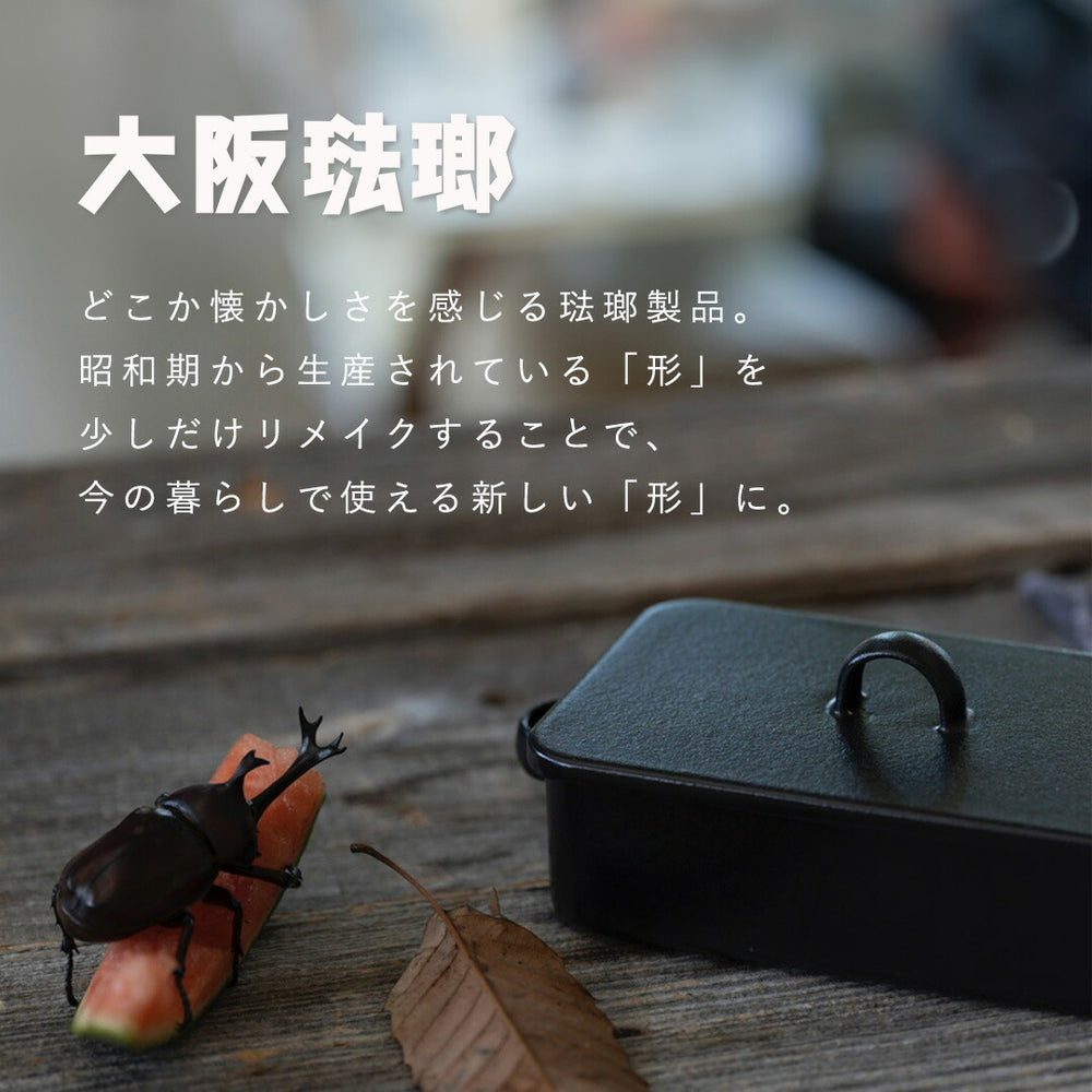 FORMLADY フォームレディ 大阪琺瑯 メスティン 黒 浅型 540ml 深型