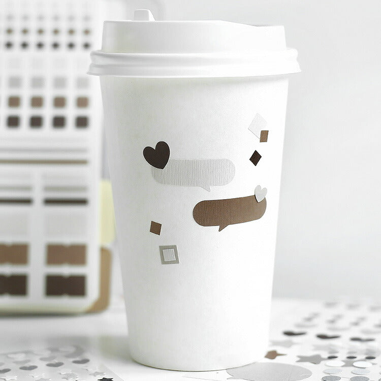 BGM ビージーエム シートシール デイリーパレットシール 6シート入り 特殊紙 手帳 スケジュール 丸 三角 四角 図形 シール ギフトカード 手帳 コラージュ 素材