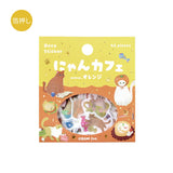 BGM Flake Sticker, 45 sheets, Nyan Cafe