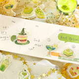 Set of 4 BGM Flake Stickers Cafe A La Mode Magic