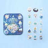 Set of 4 BGM Flake Stickers Cafe A La Mode Magic