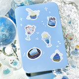 Set of 4 BGM Flake Stickers Cafe A La Mode Magic