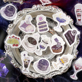 Set of 4 BGM Flake Stickers Cafe A La Mode Magic