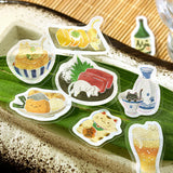 2個セット BGM ビージーエム フレークシール いただきますニャー イタリニャン 居酒にゃん シール バラ ダイカット カード 手帳 箔押し コラージュ 素材 お得 まとめ買い